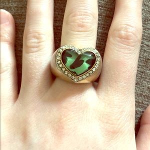 Betsey Johnson heart ring